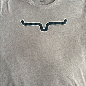 Kimes Ranch Heather Gray Bull Logo Tee